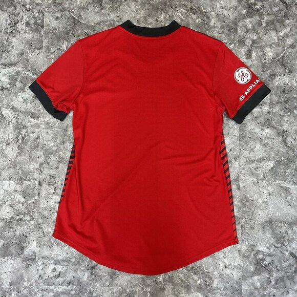 Toronto FC Home Jersey Adidas Womens Scarlet Red Large L Soccer Top 2021 22 - Picture 2 of 5